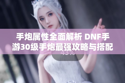 手炮属性全面解析 DNF手游30级手炮最强攻略与搭配技巧