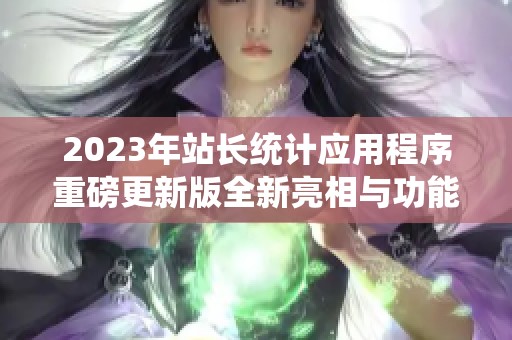 2023年站长统计应用程序重磅更新版全新亮相与功能解析