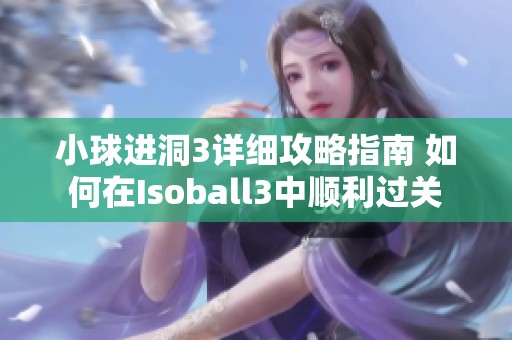 小球进洞3详细攻略指南 如何在Isoball3中顺利过关