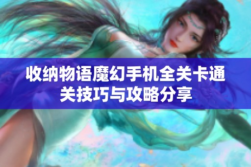 收纳物语魔幻手机全关卡通关技巧与攻略分享