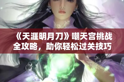 《天涯明月刀》嘲天宫挑战全攻略，助你轻松过关技巧分享