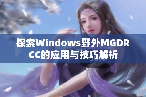 探索Windows野外MGDRCC的应用与技巧解析