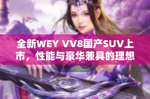 全新WEY VV8国产SUV上市，性能与豪华兼具的理想之选